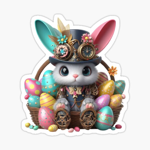 Item preview, Steampunk Easter Bunny - two of four designed and sold by TeesandTops.