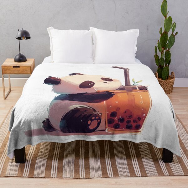 Item preview, Boba Tea Panda tea Break - Cute Animal Print designed and sold by Mephisto696.