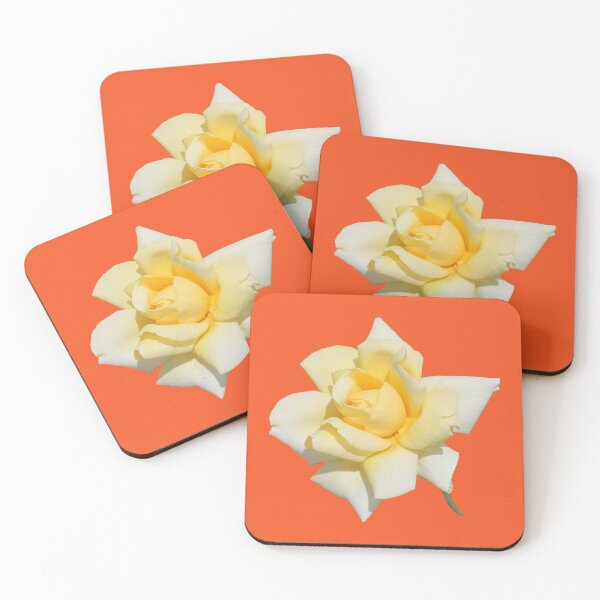Item preview, A Pretty Yellow Rose on Orange designed and sold by STHogan2.