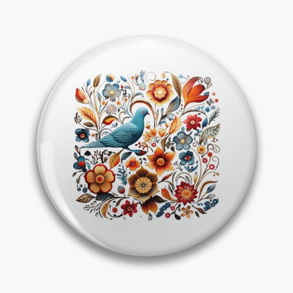 Item preview, Pakistani Art Design - Pigeon and Floral Design designed and sold by Desiaiartpk.