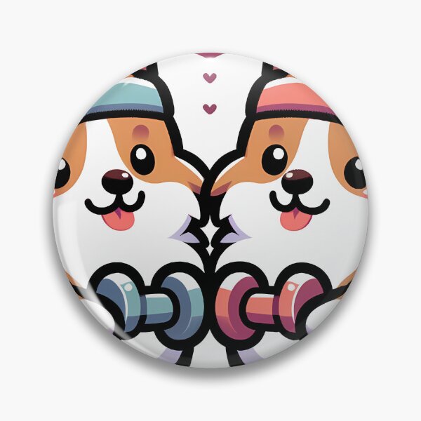 Item preview, Corgi Curls: Pup Power Pumping Iron! designed and sold by Purrformance.