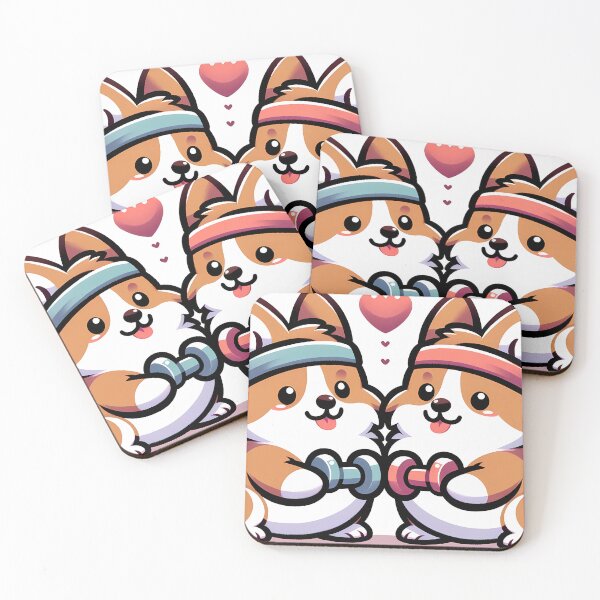 Item preview, Corgi Curls: Pup Power Pumping Iron! designed and sold by Purrformance.