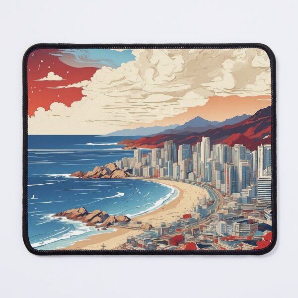 Item preview, Busan South Korea Starry Night Tourism Vintage Poster 2 designed and sold by TravelersGems.