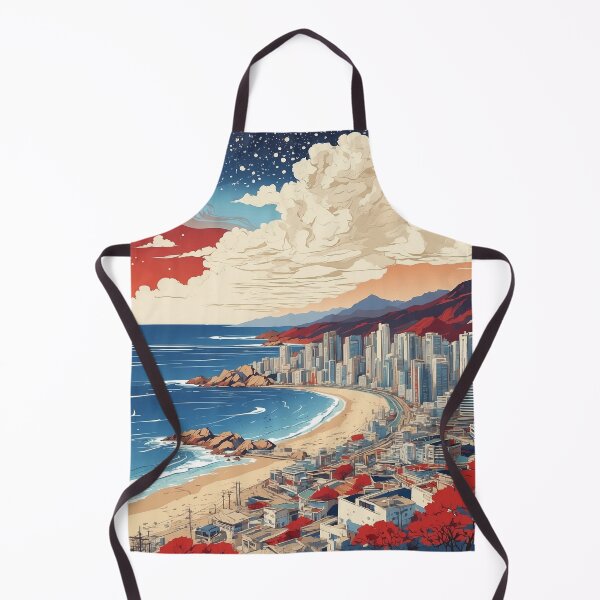 Item preview, Busan South Korea Starry Night Tourism Vintage Poster 2 designed and sold by TravelersGems.