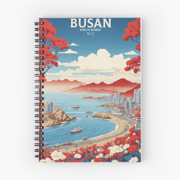 Item preview, Busan South Korea Tourism Vintage Poster 5 designed and sold by TravelersGems.