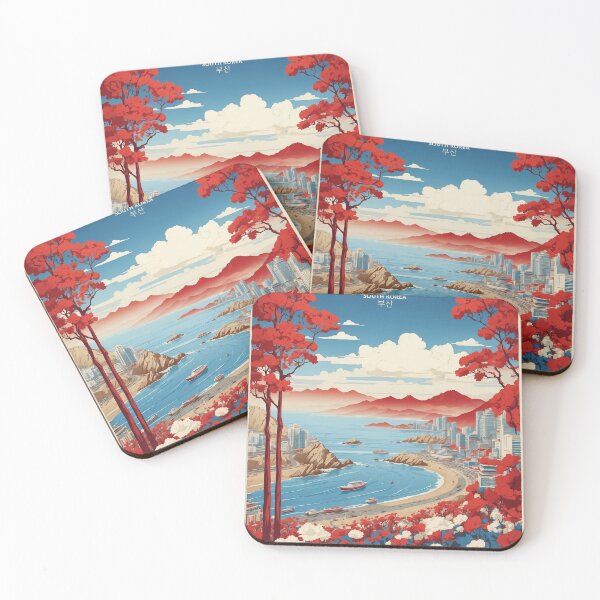 Item preview, Busan South Korea Tourism Vintage Poster 5 designed and sold by TravelersGems.