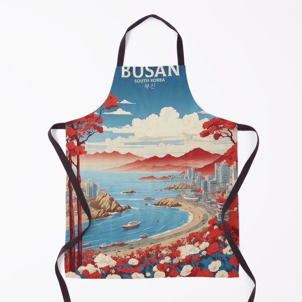 Item preview, Busan South Korea Tourism Vintage Poster 5 designed and sold by TravelersGems.