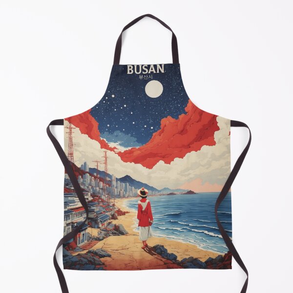 Item preview, Busan South Korea Starry Night Tourism Vintage Poster 3 designed and sold by TravelersGems.