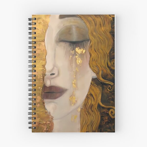 Item preview, Golden Freya Tears, Gustav Klimt Style designed and sold by EmeraldeaArt.