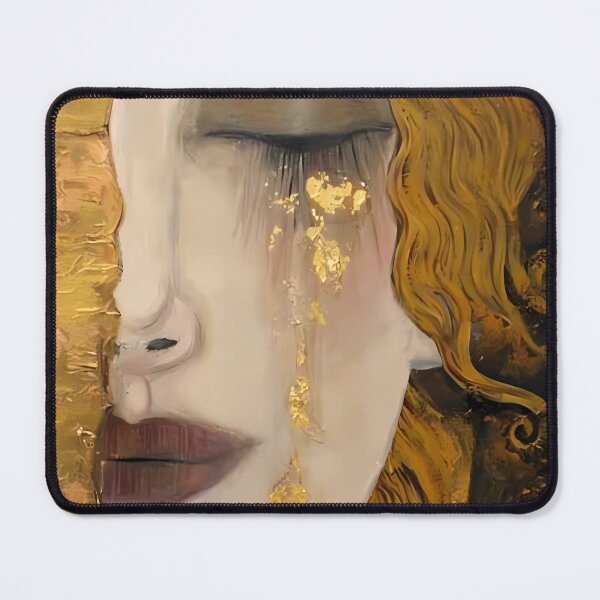 Item preview, Golden Freya Tears, Gustav Klimt Style designed and sold by EmeraldeaArt.