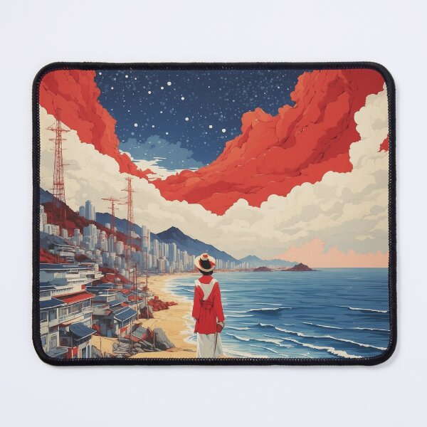 Item preview, Busan South Korea Starry Night Tourism Vintage Poster 4 designed and sold by TravelersGems.