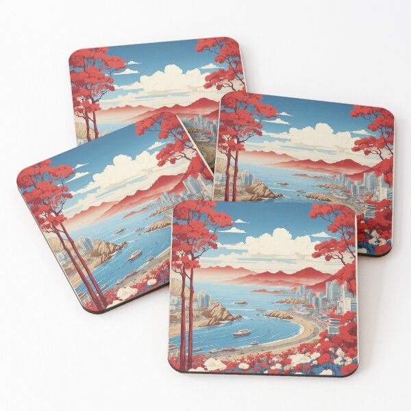 Item preview, Busan South Korea Tourism Vintage Poster 5 designed and sold by TravelersGems.