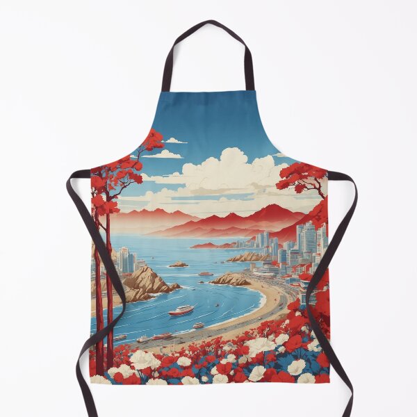 Item preview, Busan South Korea Tourism Vintage Poster 5 designed and sold by TravelersGems.