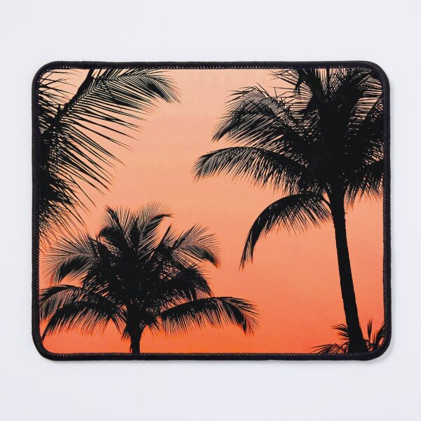 Item preview, Palm Trees on the Beach with Orange Sunset designed and sold by ShopJoel.