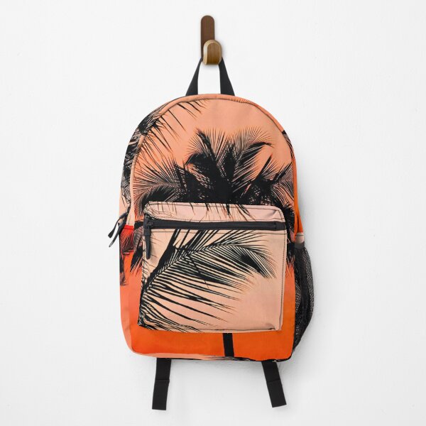 Item preview, Palm Trees on the Beach with Orange Sunset designed and sold by ShopJoel.