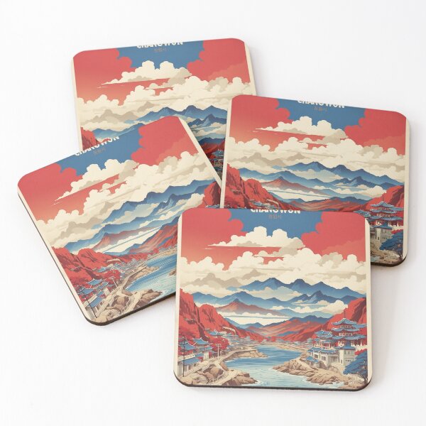 Item preview, Changwon South Korea Tourism Vintage Poster designed and sold by TravelersGems.