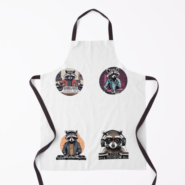 Item preview, raccoon Dj Sticker Set / T Shirt designed and sold by DiverseDazzle.