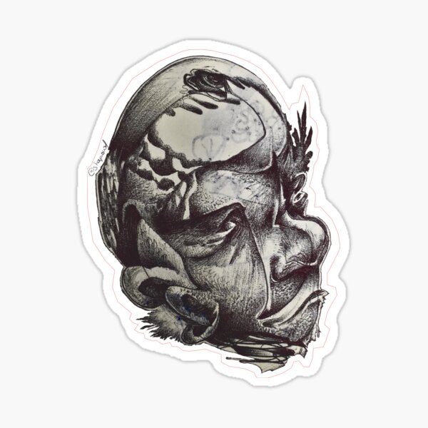 Item preview, Trippy Ballpoint Head designed and sold by Shapowd.