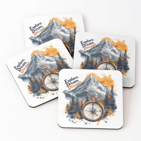 Item preview, Hiking and outdoors - Explore Dream Discover Sticker designed and sold by Mephisto696.