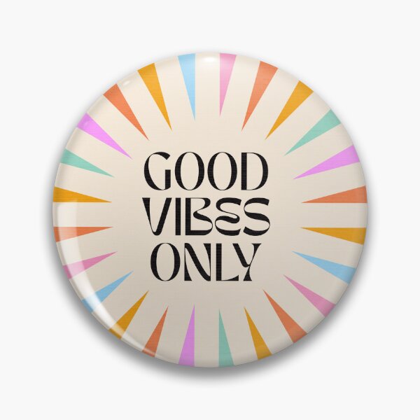 Item preview, Good Vibes Only Typography - Retro colourful Rainbow Sunburst  designed and sold by Dominiquevari.