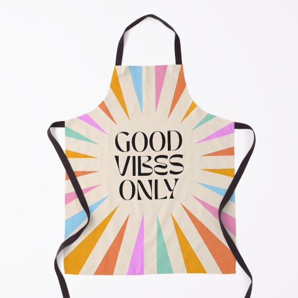 Item preview, Good Vibes Only Typography - Retro colourful Rainbow Sunburst designed and sold by Dominiquevari.