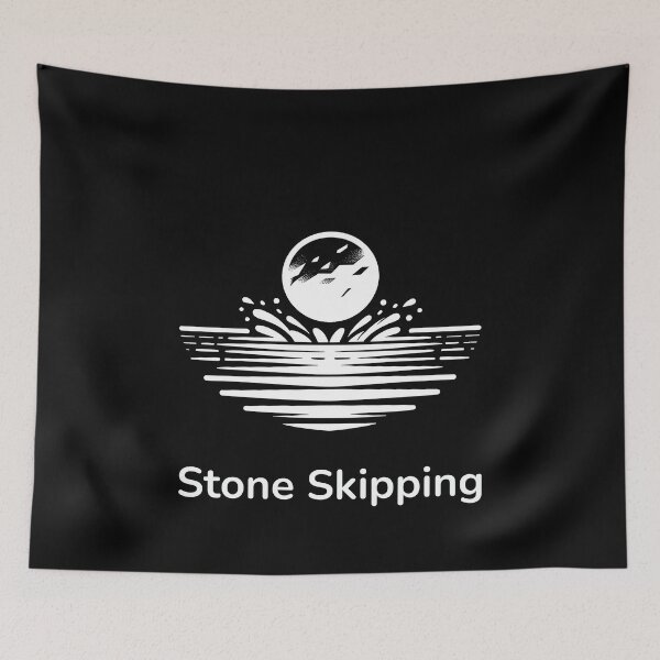 Item preview, Stone Skipping, Stone Skimming designed and sold by These_Prints.