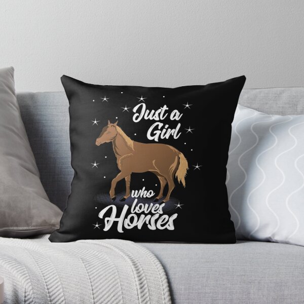 Happiness is 16 Hands Between My Legs Horse Lovers Pillow Horse Gifts Gift  for Horse Lover Horse Christmas Gift Funny Throw Pillow 