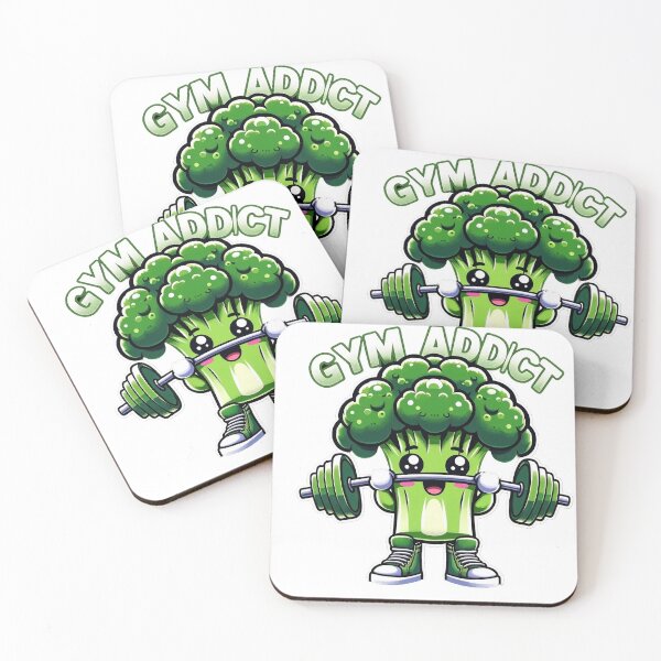 Item preview, Kawaii Broccoli Fitness Enthusiast Design designed and sold by IWEARUWEAR.