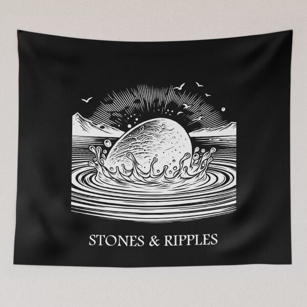 Item preview, Stones & Ripples Stone Skipping, Stone Skimming designed and sold by These_Prints.
