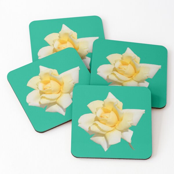 Item preview, A Pretty Yellow Rose on Blue Green designed and sold by STHogan2.