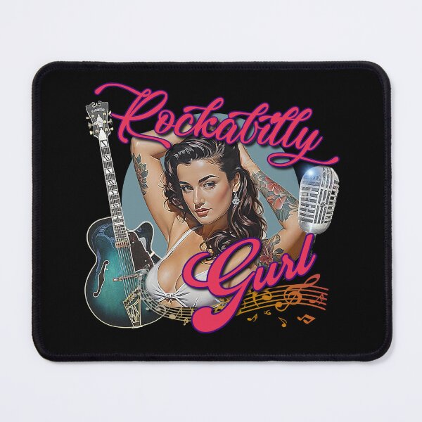 Item preview, Rockabilly Music Pin Up Model Muscle Car Artwork Hot Rod Rockabilly Latina Pin Up Tattoo Model Girl  designed and sold by AGED Limited.