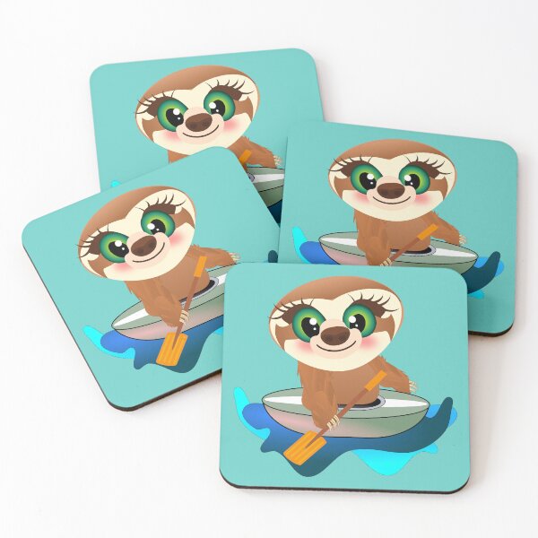 Item preview, Sloth canoe kayak designed and sold by minimalartstory.