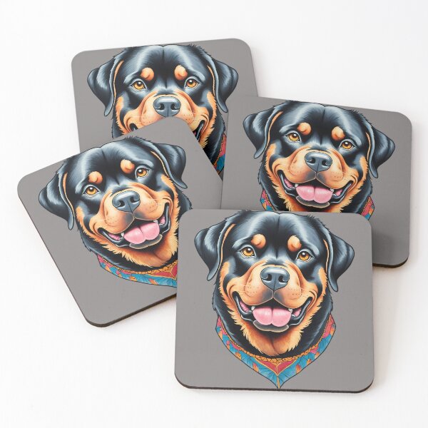 Item preview, Rottweiler face designed and sold by LaldyAnimals.
