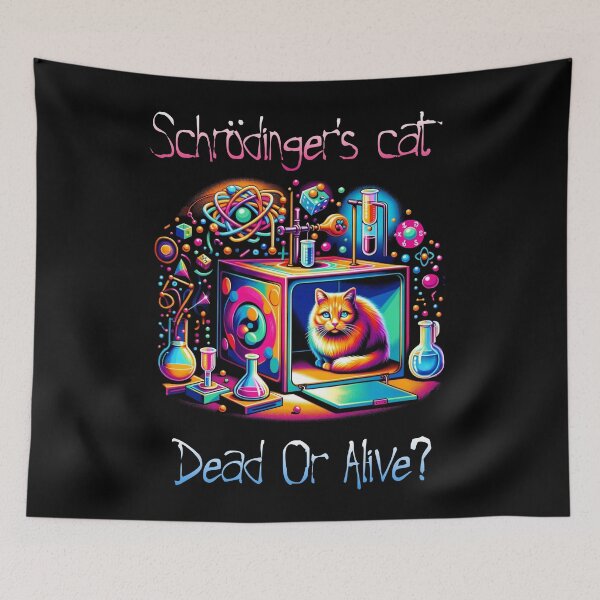 Item preview, Schrödinger's Cat: Dead or Alive? designed and sold by UFOFashionista.