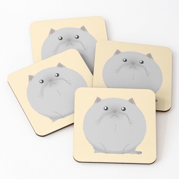 Item preview, Sfurical round colorpoint siamese burmese grey cat designed and sold by meldra.