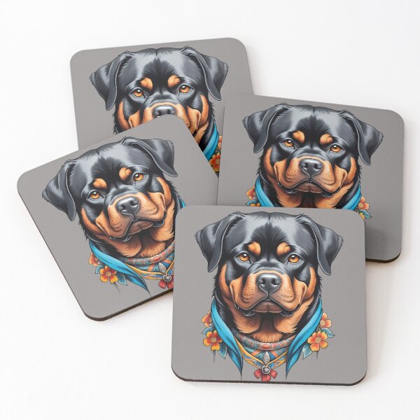 Item preview, Rottweiler face designed and sold by LaldyAnimals.