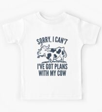 Funny Cow Plans With My Cow Kids Tee