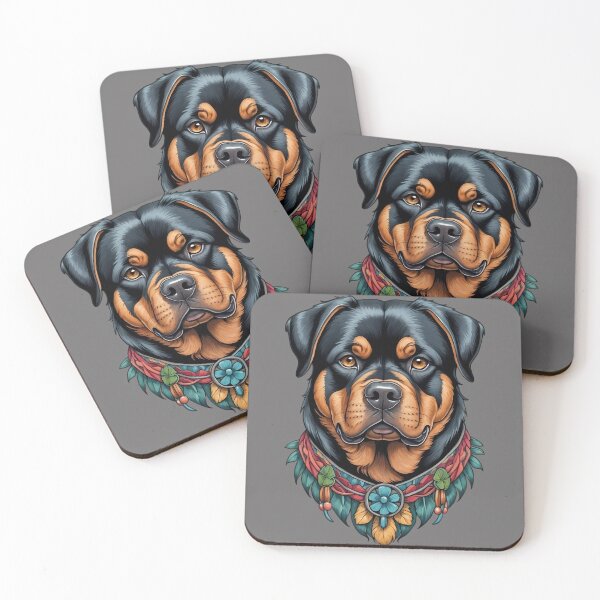 Item preview, Rottweiler face designed and sold by LaldyAnimals.