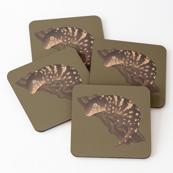 Item preview, New Caledonian Giant Gecko or Leachianus Gecko (Leachie) Dark BG designed and sold by anacecilia.