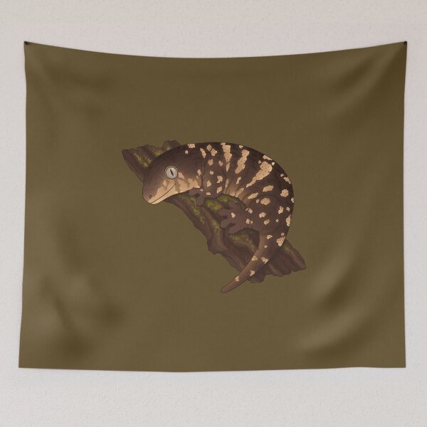Item preview, New Caledonian Giant Gecko or Leachianus Gecko (Leachie) Dark BG designed and sold by anacecilia.