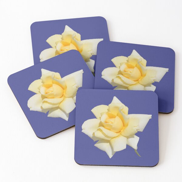 Item preview, A Pretty Yellow Rose on Blue Violet designed and sold by STHogan2.