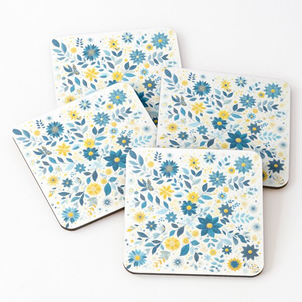 Item preview, Blue and Yellow Quilt Square - Concept Art designed and sold by AmberRoseWrites.