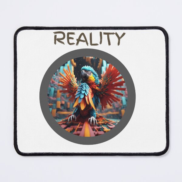 Item preview, Reality parrot dark abstract artpiece, reality designed and sold by Coolparrotgirl.