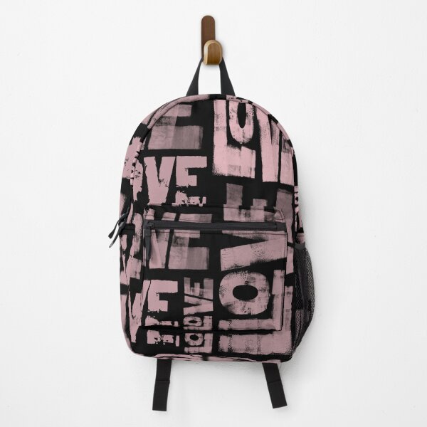 Item preview, Graffiti Love Pattern - Pink and Black - typography - Love - word pattern designed and sold by DreamersPlan.