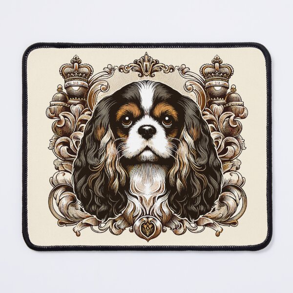 Item preview, Cavalier King Charles Spaniel Tri Vintage Dog Collection designed and sold by ElegantCat.