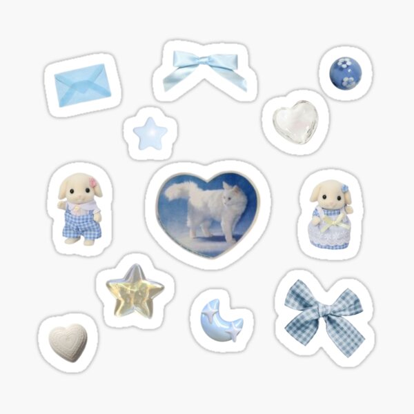 Item preview, Baby Blue Sticker Pack designed and sold by pots-shop.