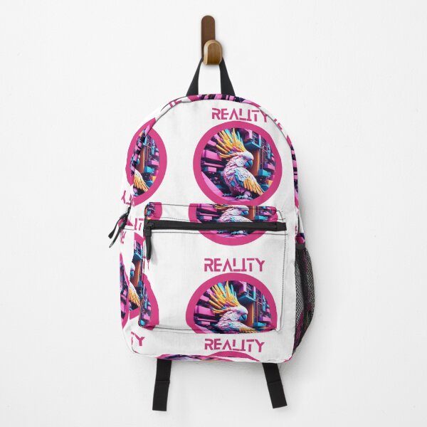 Item preview, Pink Reality parrot neon dark abstract artpiece, reality designed and sold by Coolparrotgirl.