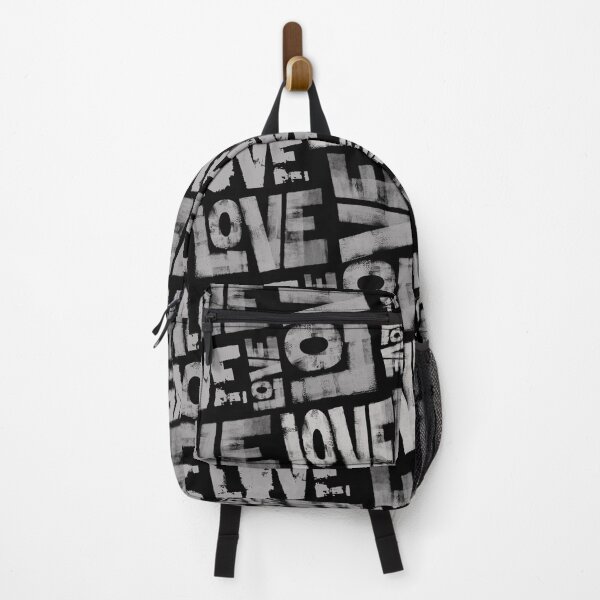 Item preview, Graffiti Love pattern - word art - typography - valentines - black and gray designed and sold by DreamersPlan.