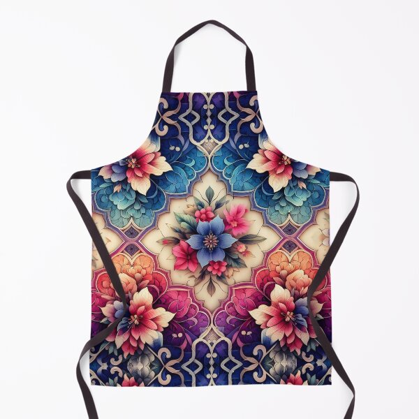 Item preview, Bright colourful pattern flowers maximalist designed and sold by Inkstorm-London.