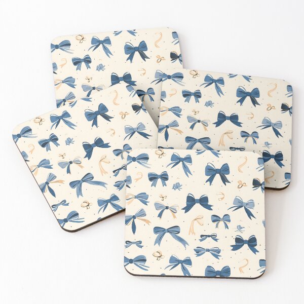 Item preview, Blue Bow Ribbons Cute Pattern designed and sold by trajeado14.